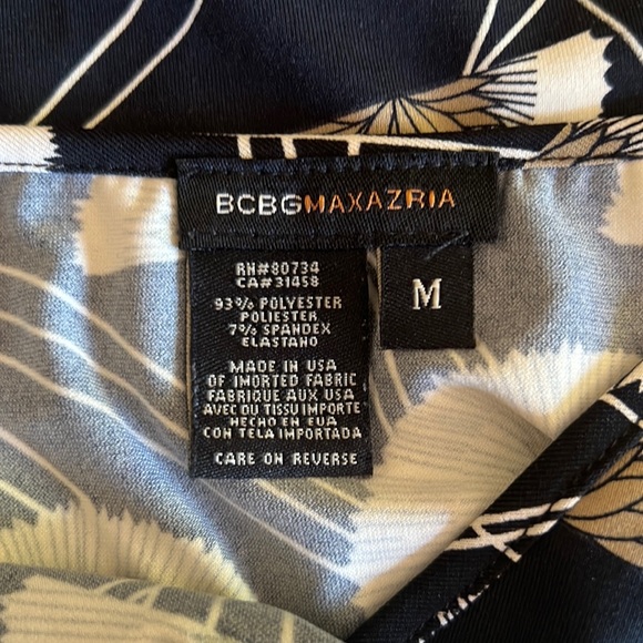 BCBGMAXAZRIA Dress Size Medium M Black Cream NWOT - Picture 10 of 11